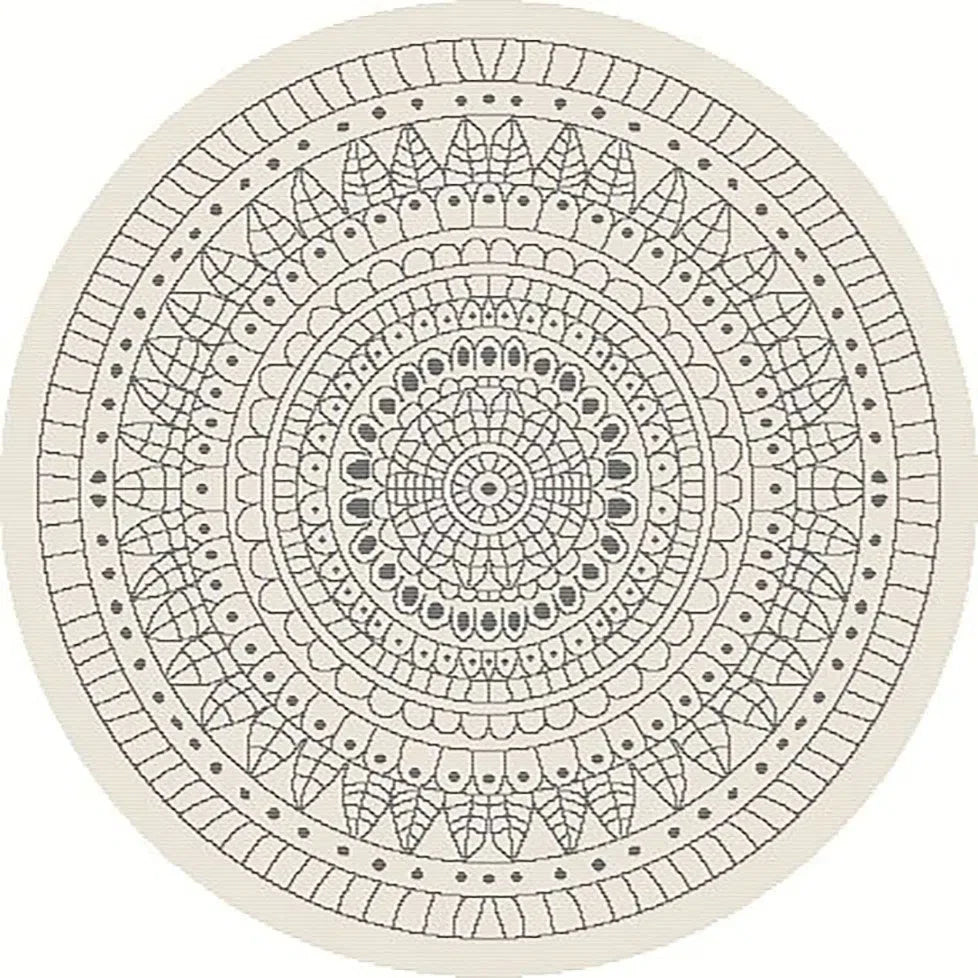 Terrazzo 39 Reversible Round Silver