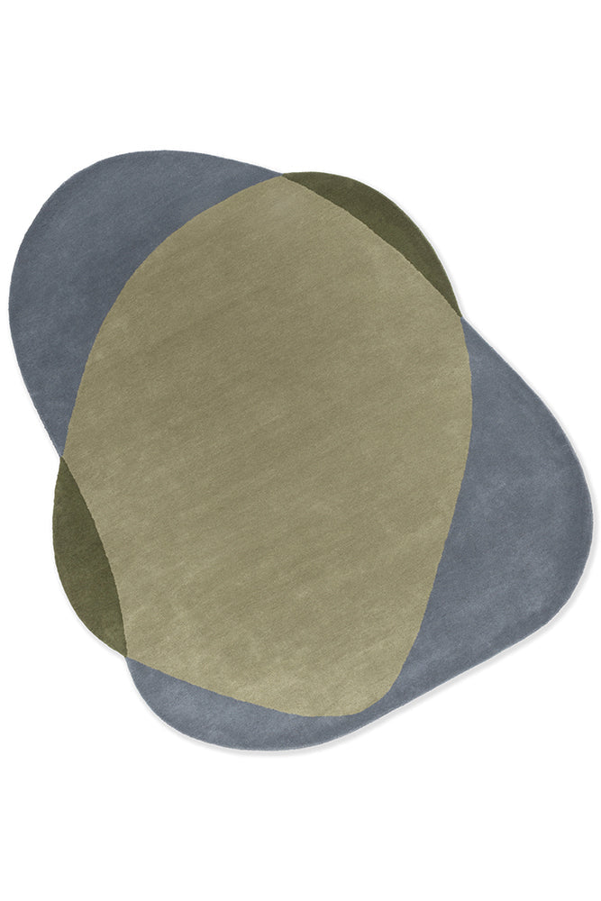 Brink & Campman Element Chad Grey Green 087704 Round Rug