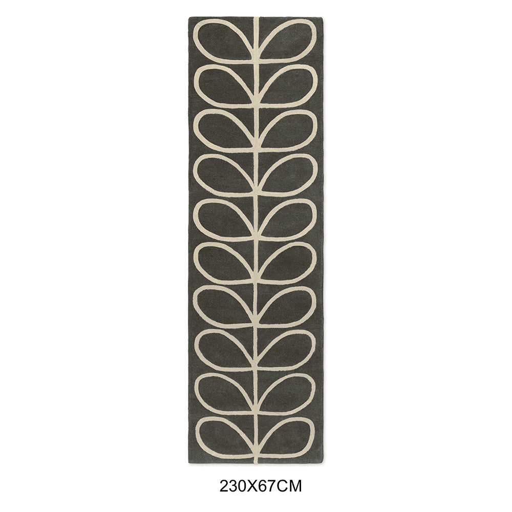 Orla Kiely Linear Stem Slate 060505 Runner Rug