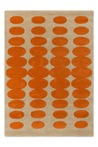 Orla Kiely Optical Oval Orange - Sand 157703 Rug