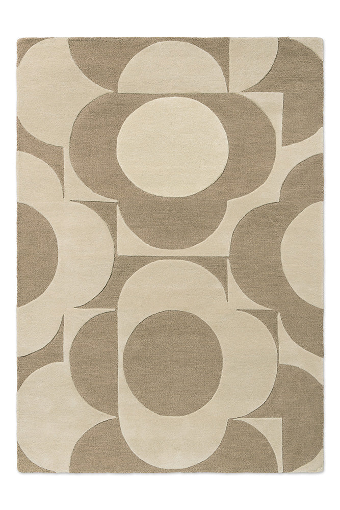 Orla Kiely Prism Flower Mushroom - Ecru 158009 Rug
