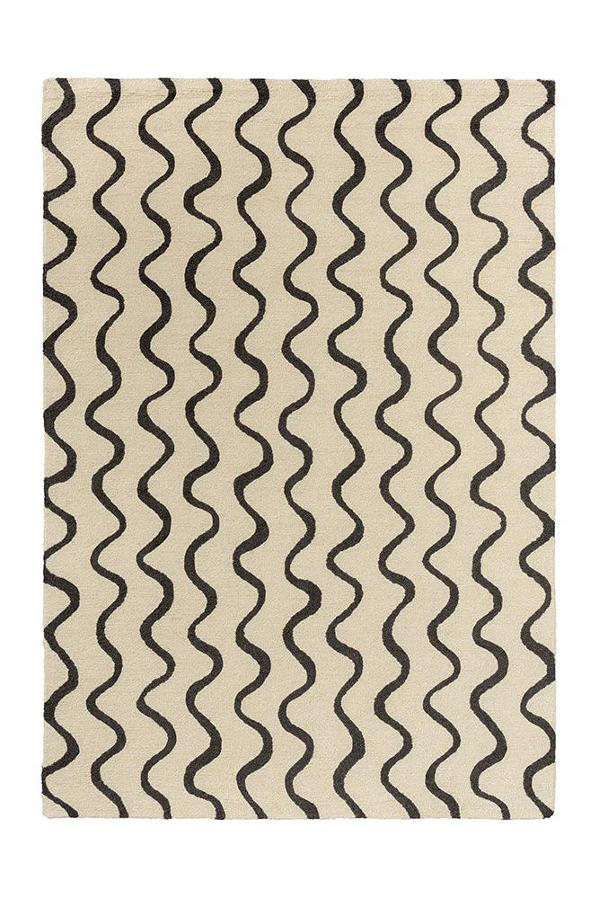 Scion Ribbon Charcoal 124305 Rug