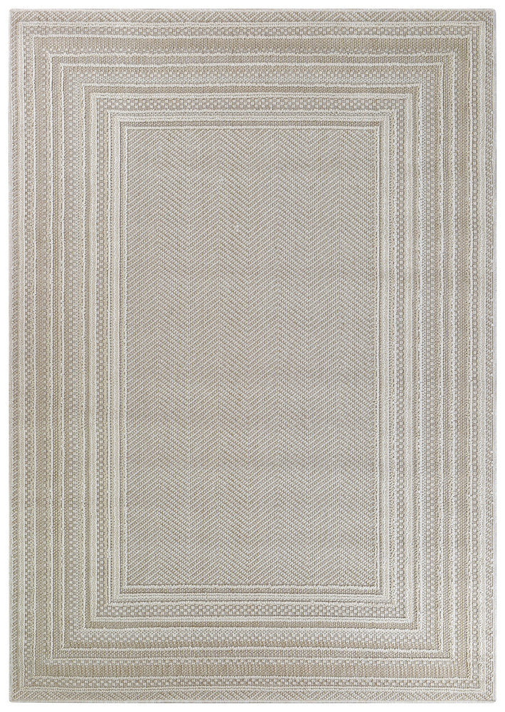 Colorado Lines Beige Outdoor Rug