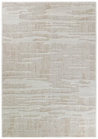 Colorado Waves Beige Outdoor Rug