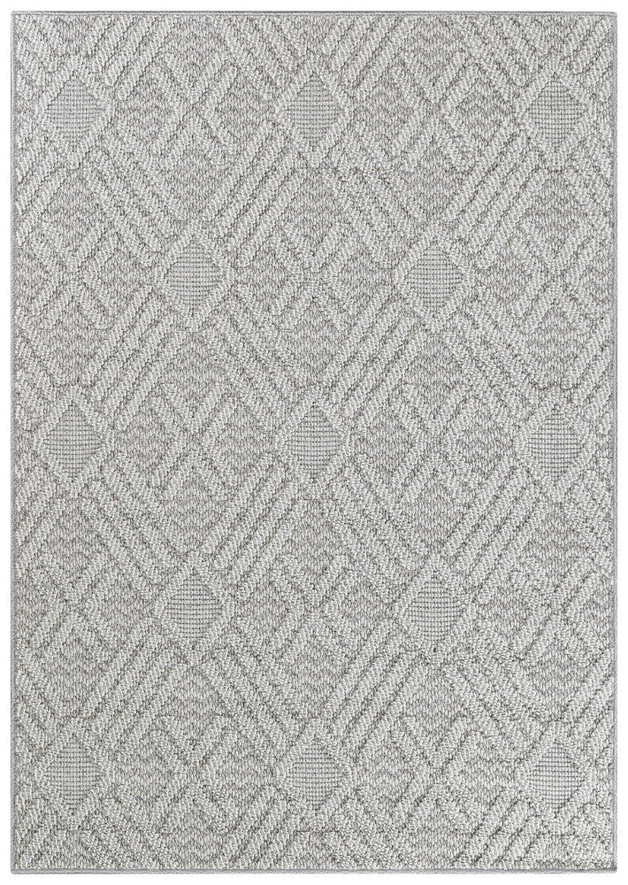 Colorado Diamond Light Grey Outdoor Rug