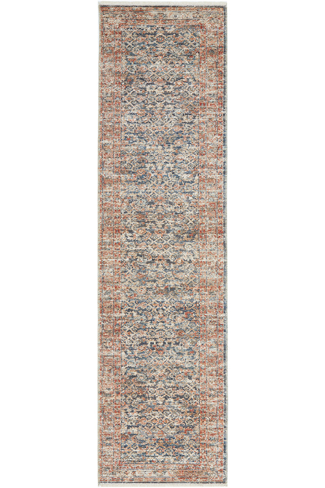 Heritage 12 Blue Runner Rug