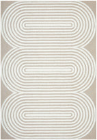 Lotus Carl Beige White Rug