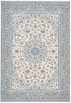 Melody Kashan Ivory Blue Rug