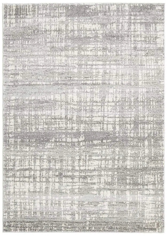 Mirage-Ashley Abstract Modern Silver Grey Rug