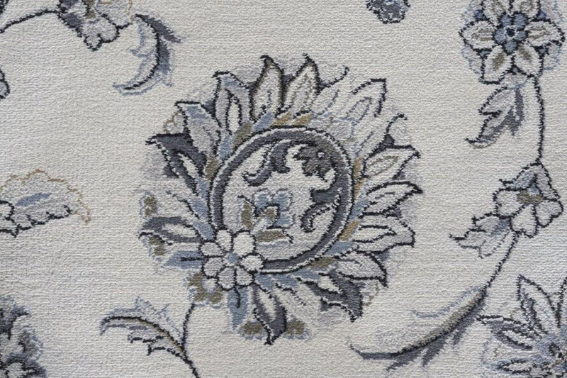 Nain Traditional Ivory Blue Rug