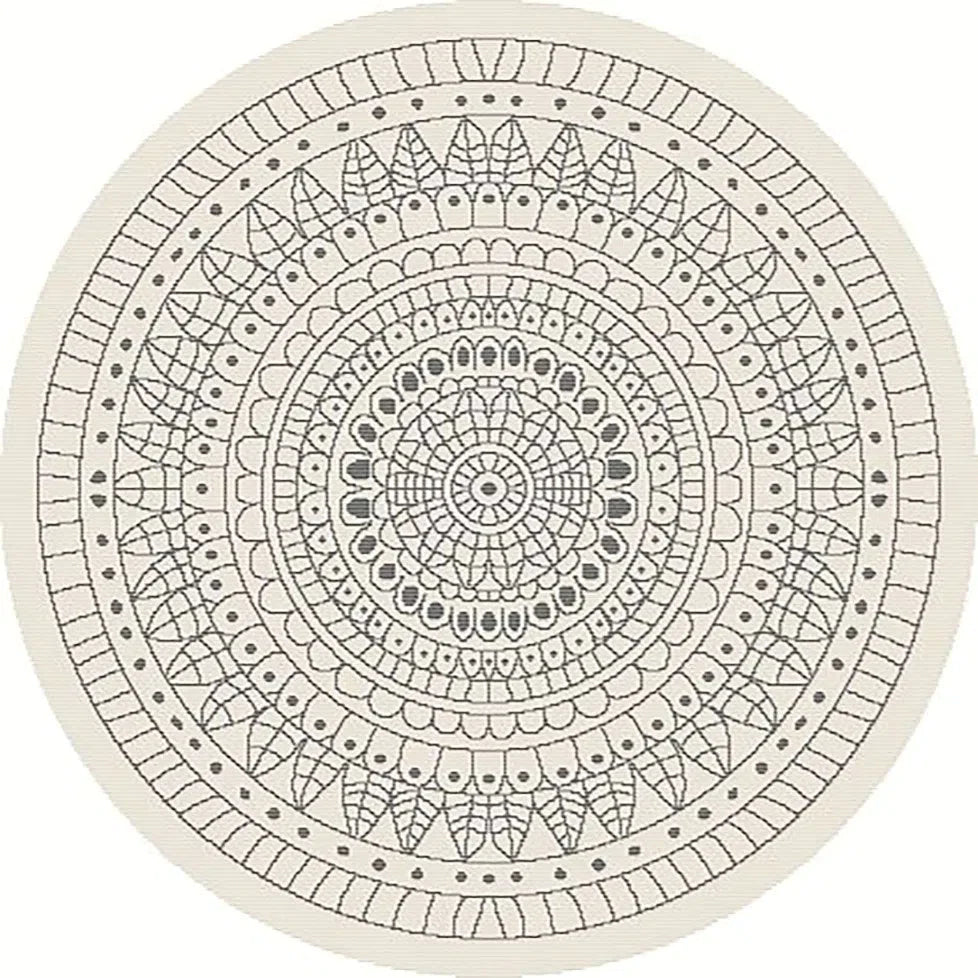 Terrazzo 39 Reversible Round Silver