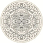 Terrazzo 39 Reversible Round Silver