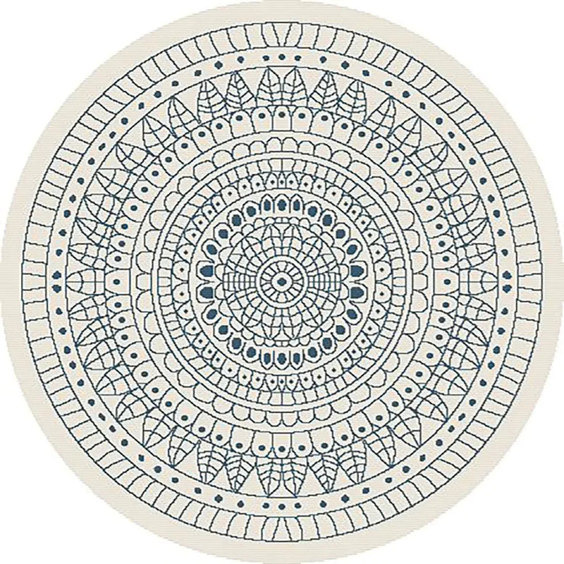 Terrazzo 39 Reversible Round Ocean Blue