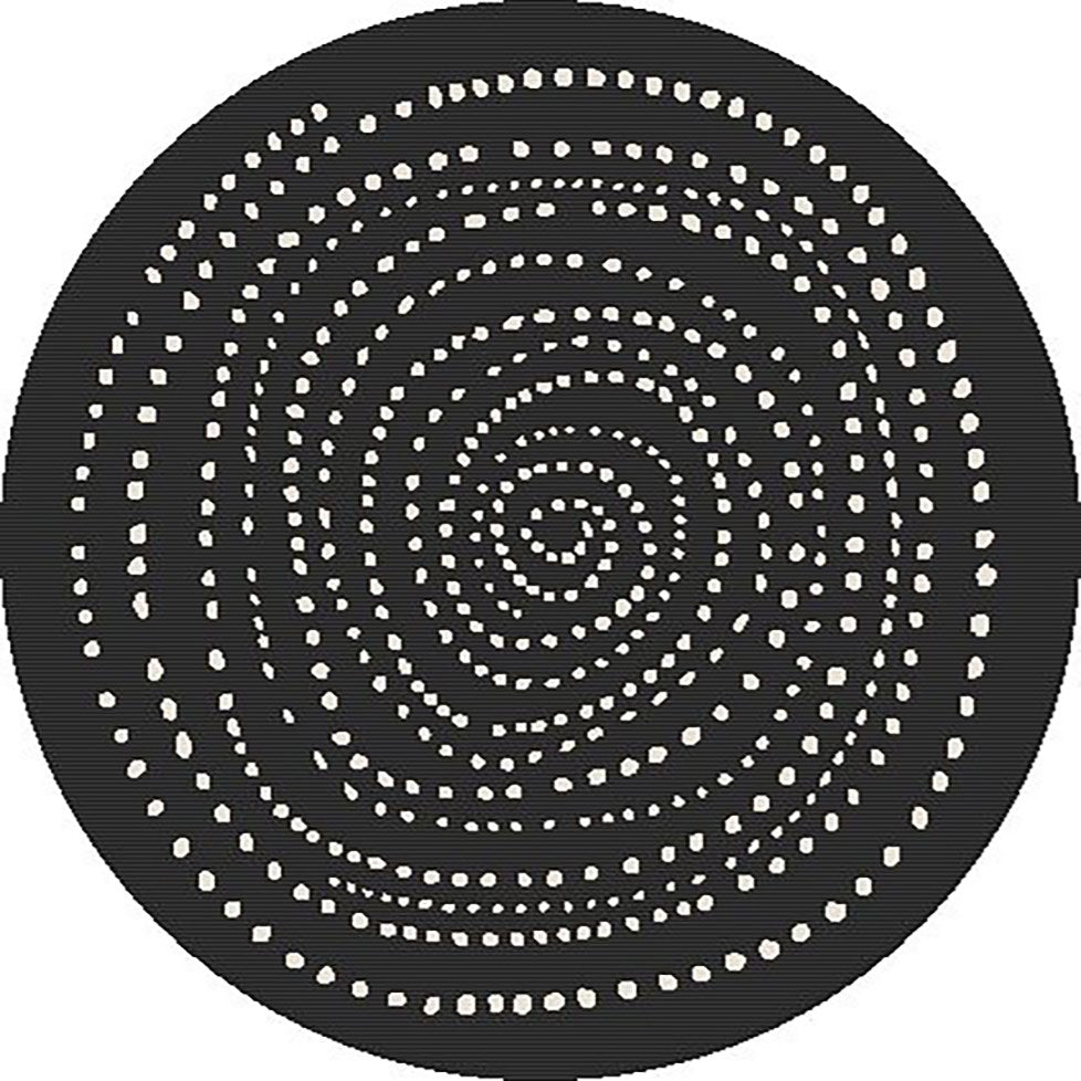 Terrazzo 40 Reversible Round Black