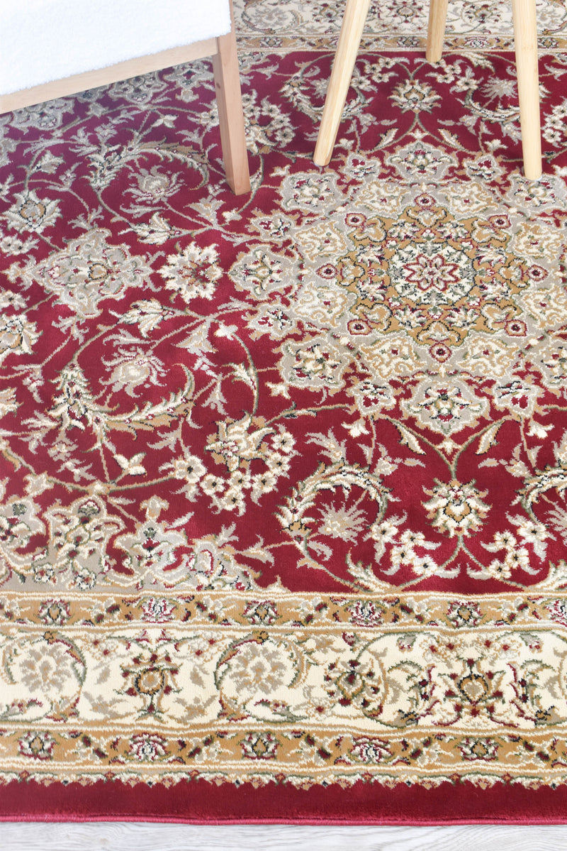 Granada 15 Red Traditional super thick Rug