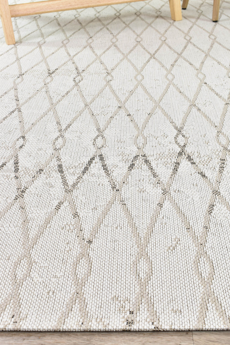 Alma 28 Cream Beige Outdoor Rug