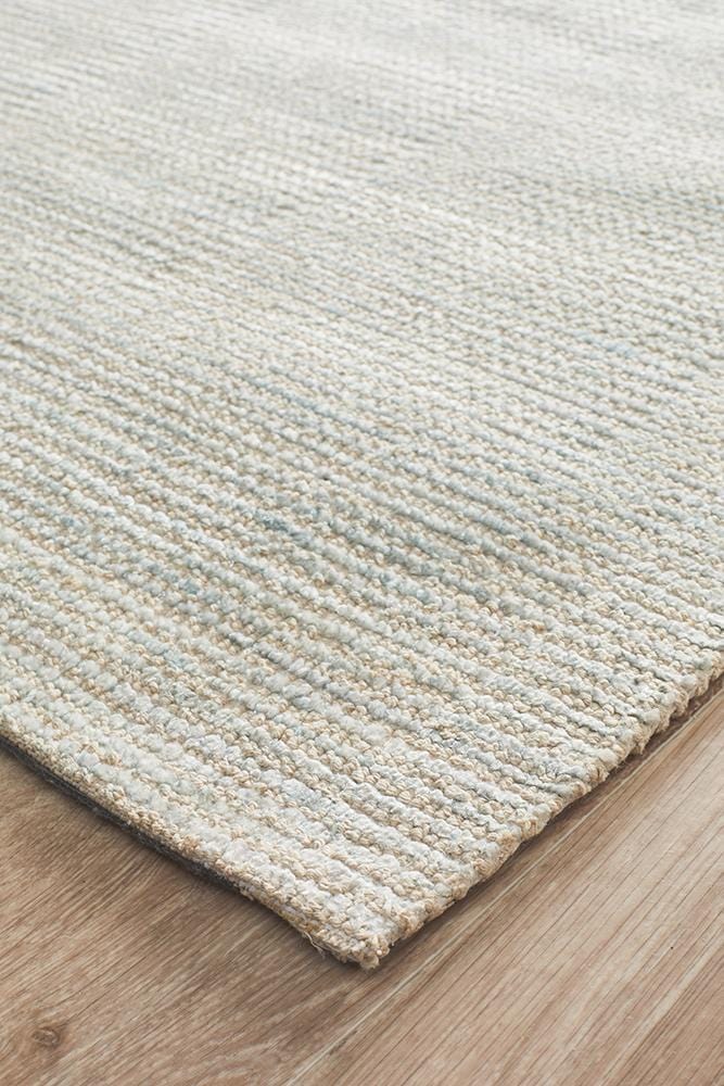 Allure Sky Blue Cotton Rayon Rug