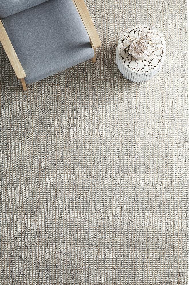 Arabella Grey Wool Jute Rug