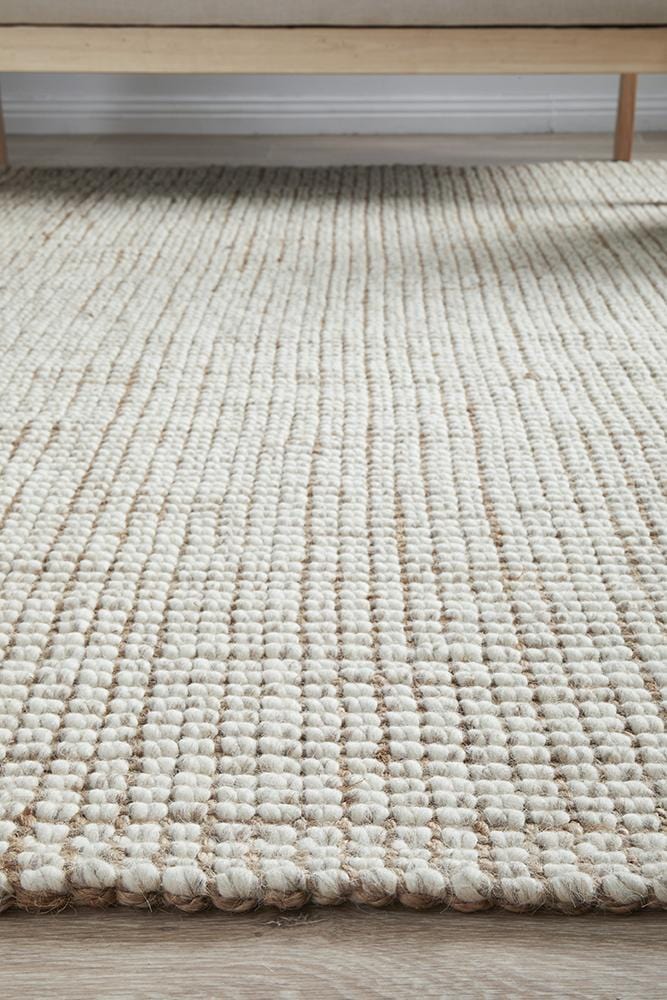 Arabella Natural Wool Jute Runner Rug