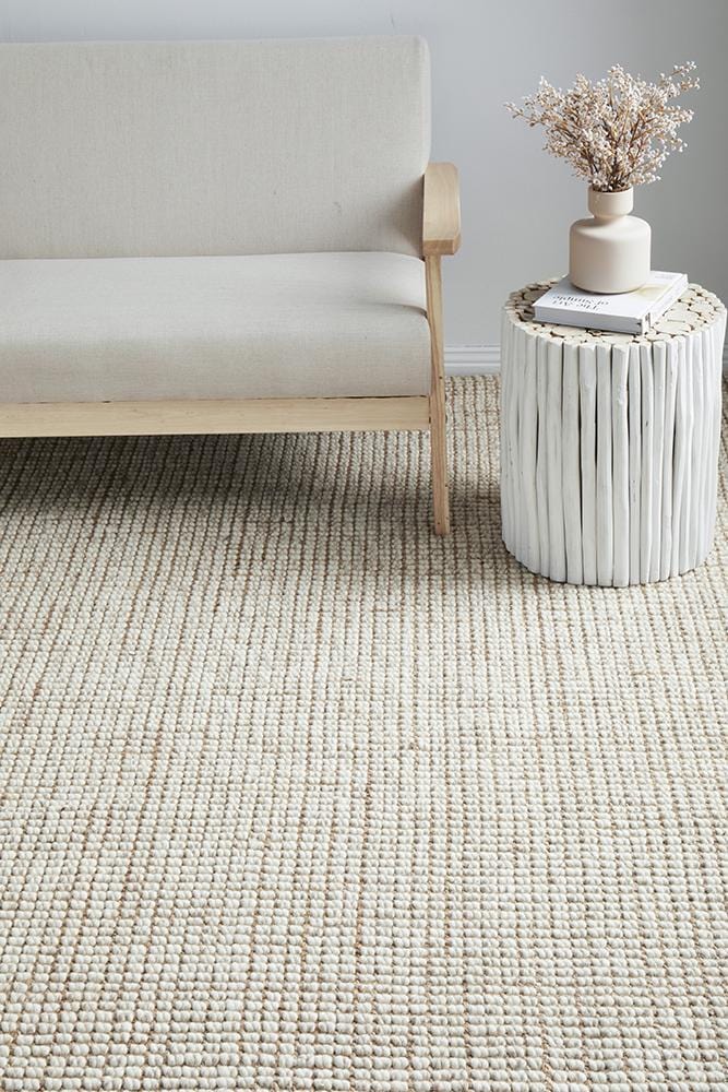 Arabella Natural Wool Jute Runner Rug