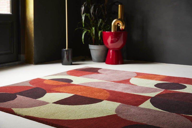 B&C Decor Cosmo Red Pale Green 95203