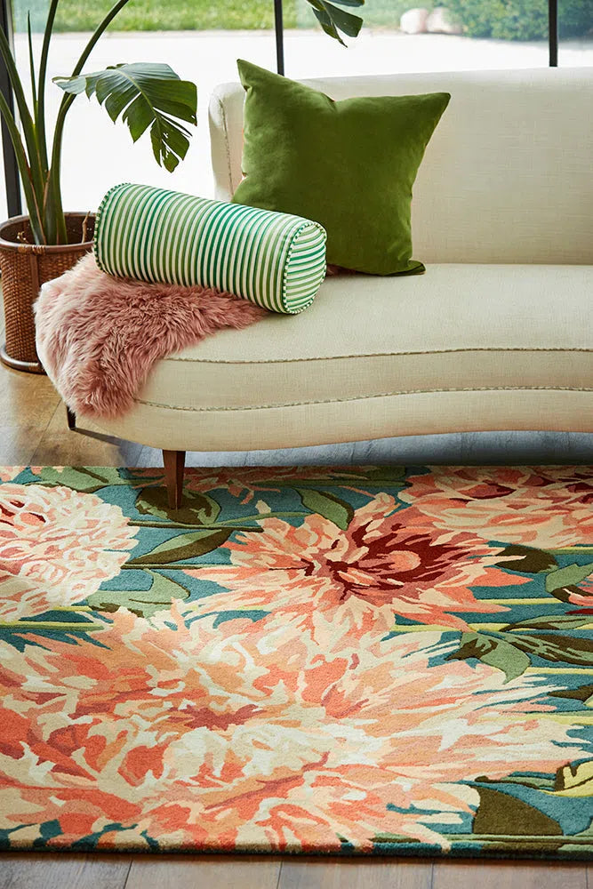 Harlequin Rugs Dahlia Coral Wilderness 142408