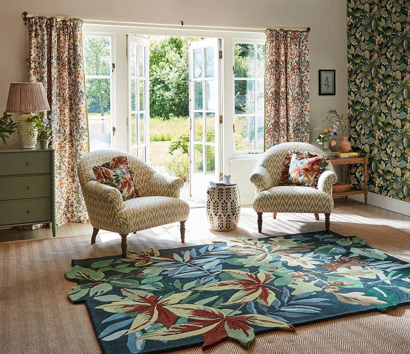 Sanderson Robin's Wood Forest Green 146508 Rug