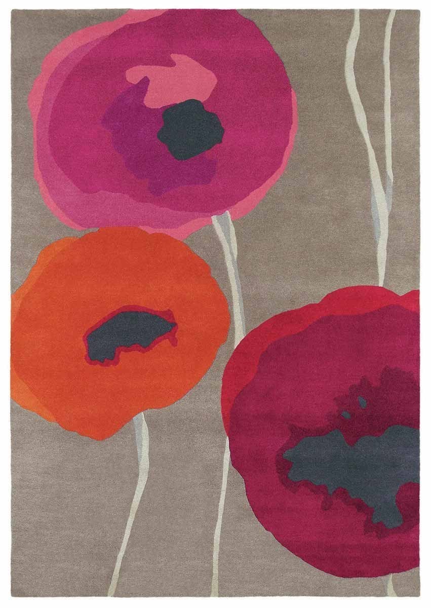 Sanderson Poppies Red/Orange 45700