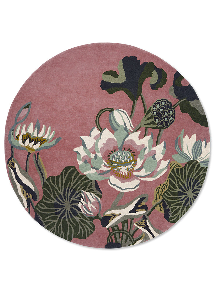 Wedgwood Waterlily Dusty Rose 038602 Round