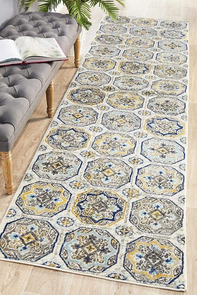 Babylon 204 Blue Runner Rug