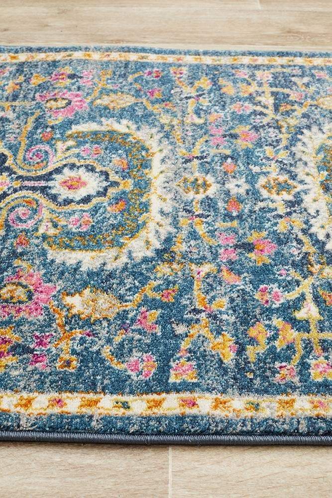 Babylon 209 Navy Runner Rug