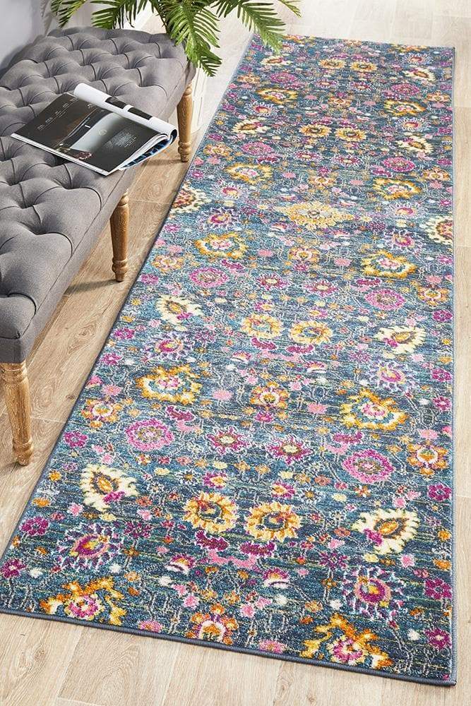 Babylon 210 Blue Runner Rug