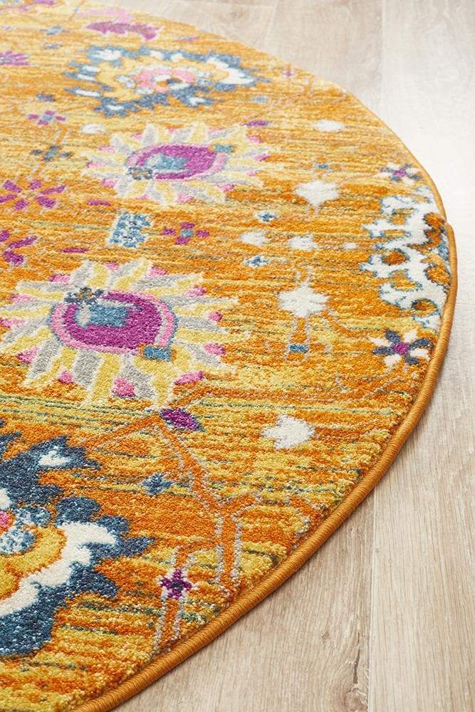 Babylon 210 Rust Round Rug