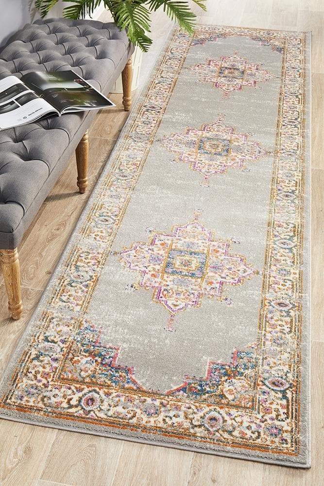 Babylon 211 Grey Runner Rug