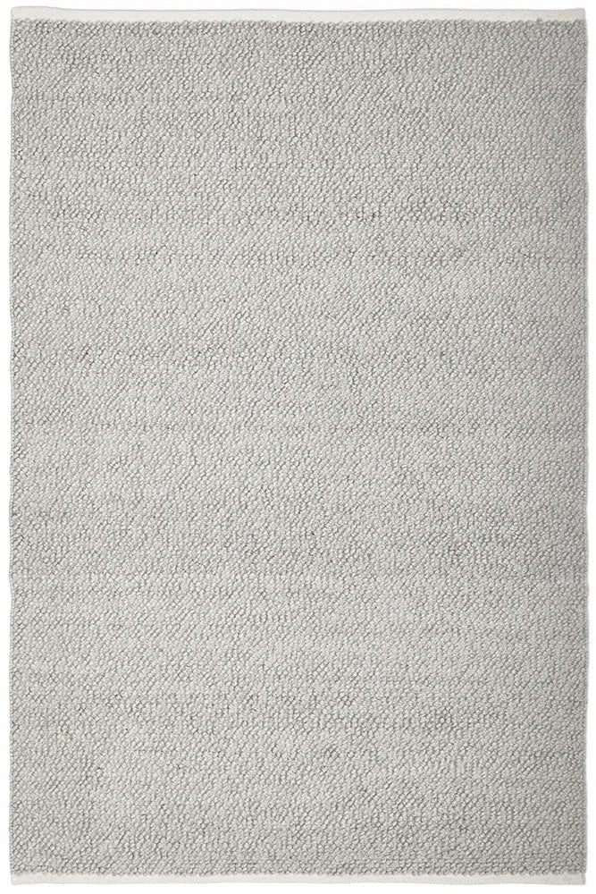 Boucle Grey Wool Rug