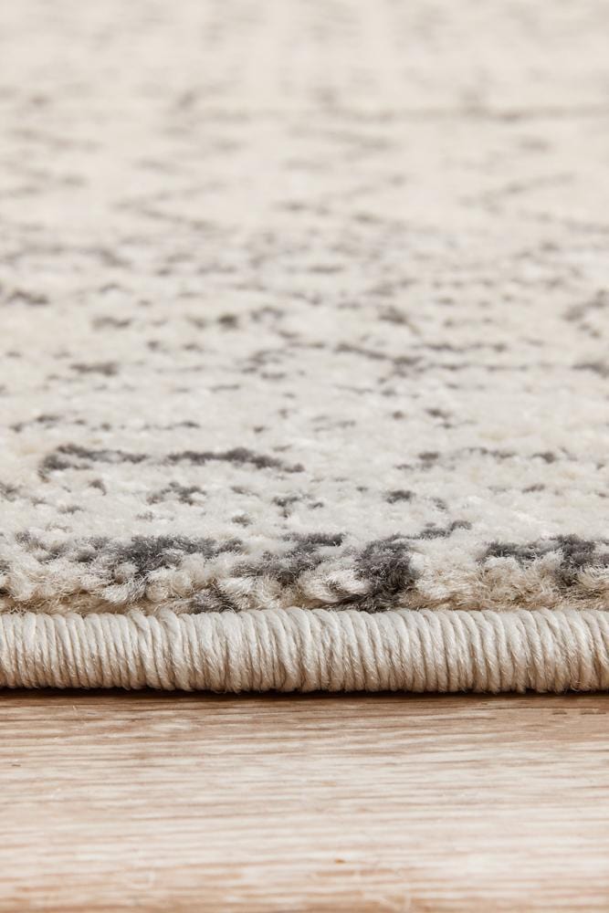 Chrome Harper Silver Round Rug