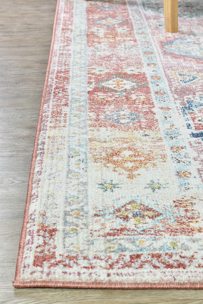 Morocco 14 Tile Rose Rug