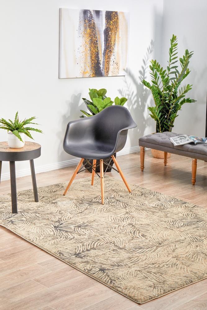 Artistic Nature Modern Charcoal Rug
