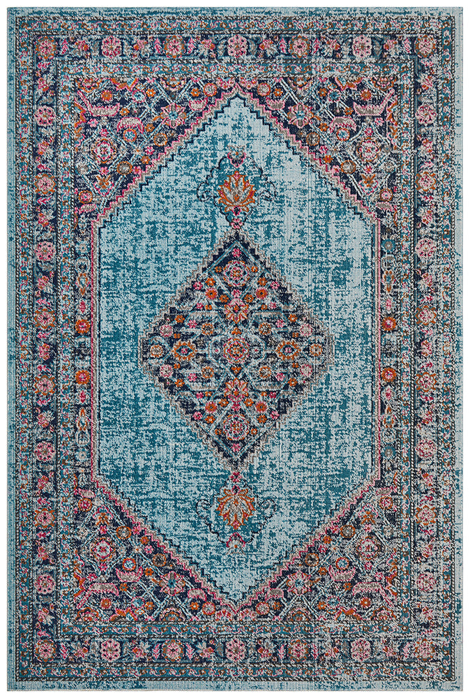 Whisper Diamond Blue Rug