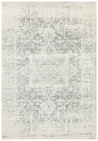 Evoke Dream White Silver Transitional Rug