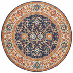 Evoke Splash Multi Transitional Round Rug