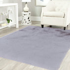 Gris Pony Ultra Soft Faux Fur Luxurious Modern Rug Floor Mat