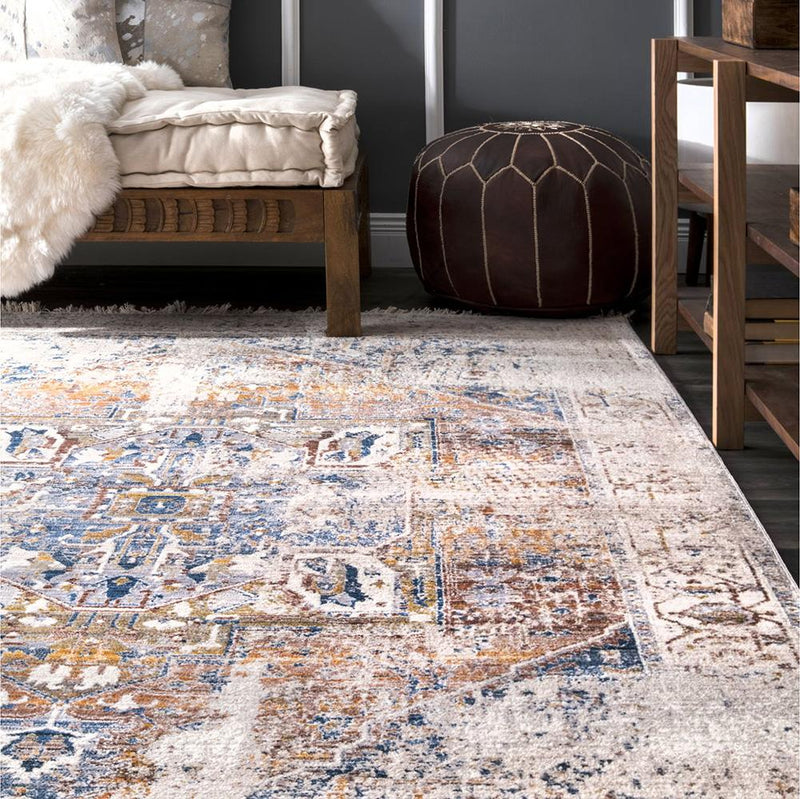 Heriz Ivory Traditional Rug
