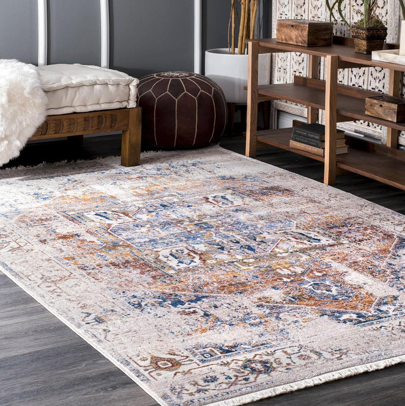 Heriz Ivory Traditional Rug