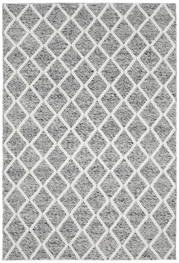 Huxley Grey Wool Rug