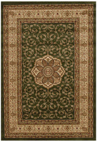Medallion Classic Design Rug Green