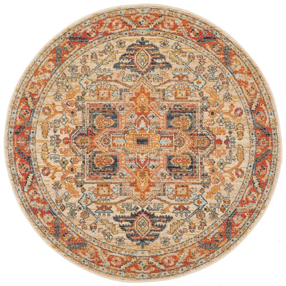 Legacy 850 Rust Round Rug