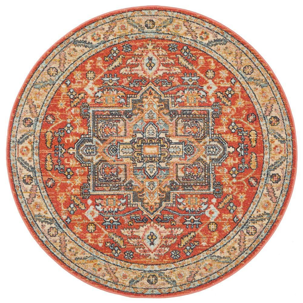 Legacy 850 Terracotta Round Rug