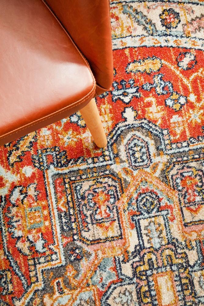 Legacy 850 Terracotta Round Rug