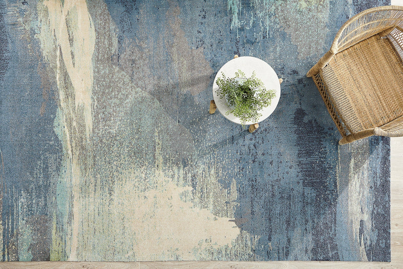 City Monet Stunning Blue Rug